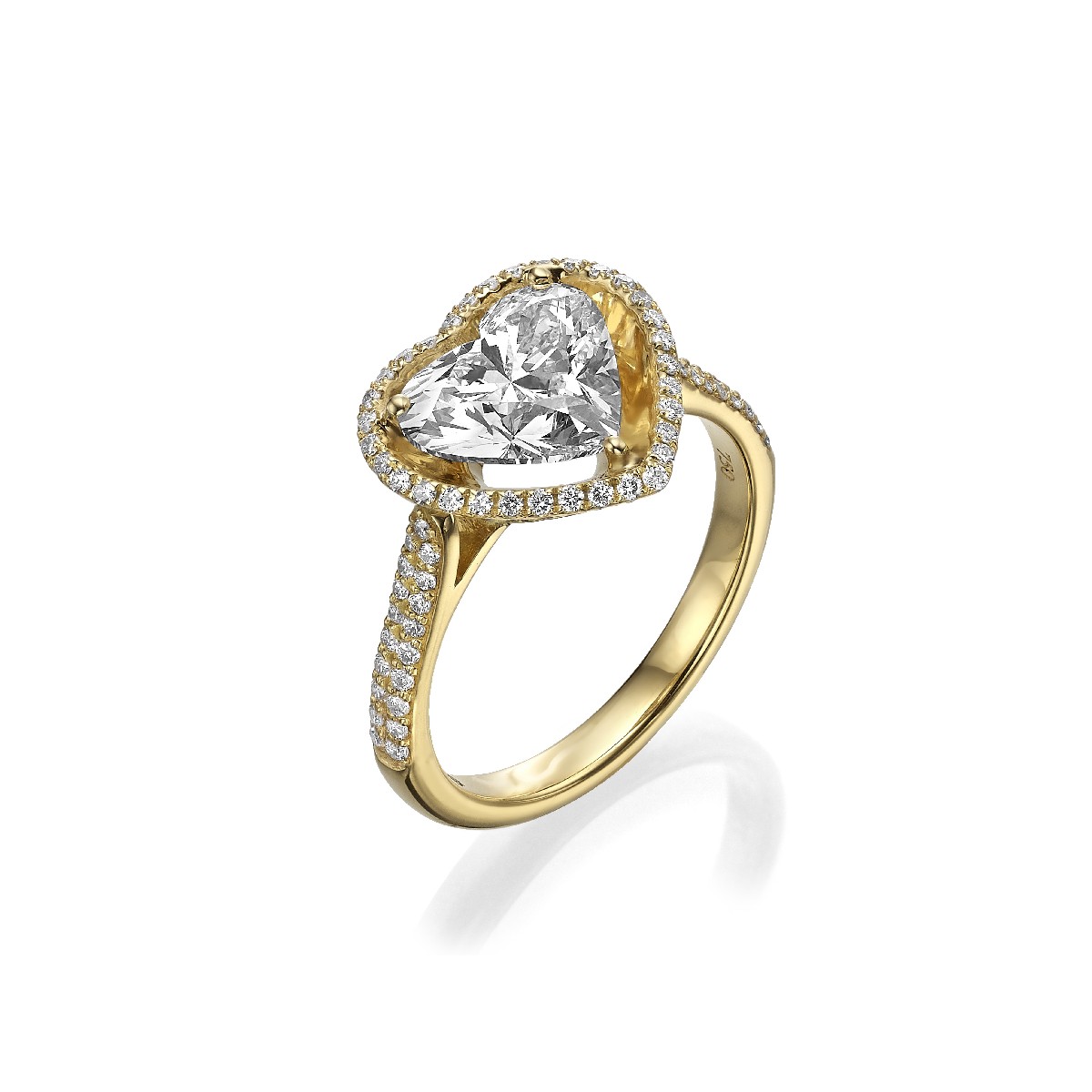 Heart Halo Ring